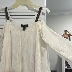 Cold shoulder blouse